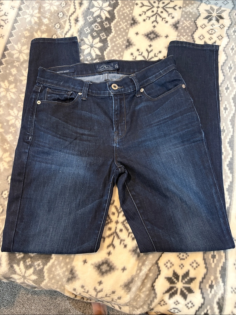 Lucky Brand Women's Dark Indigo Skinny Jeans